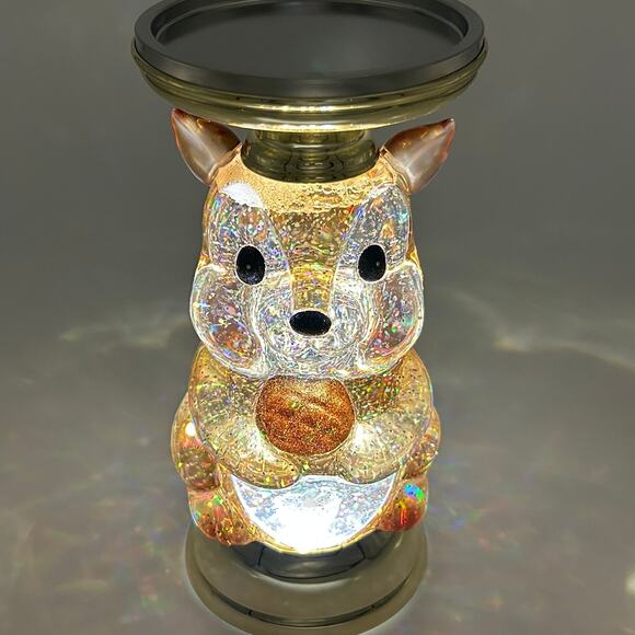 Bath & Body Works Squirrel Holding Acorn 3-Wick Candle Holder Fall Harvest - Picture 5 of 5